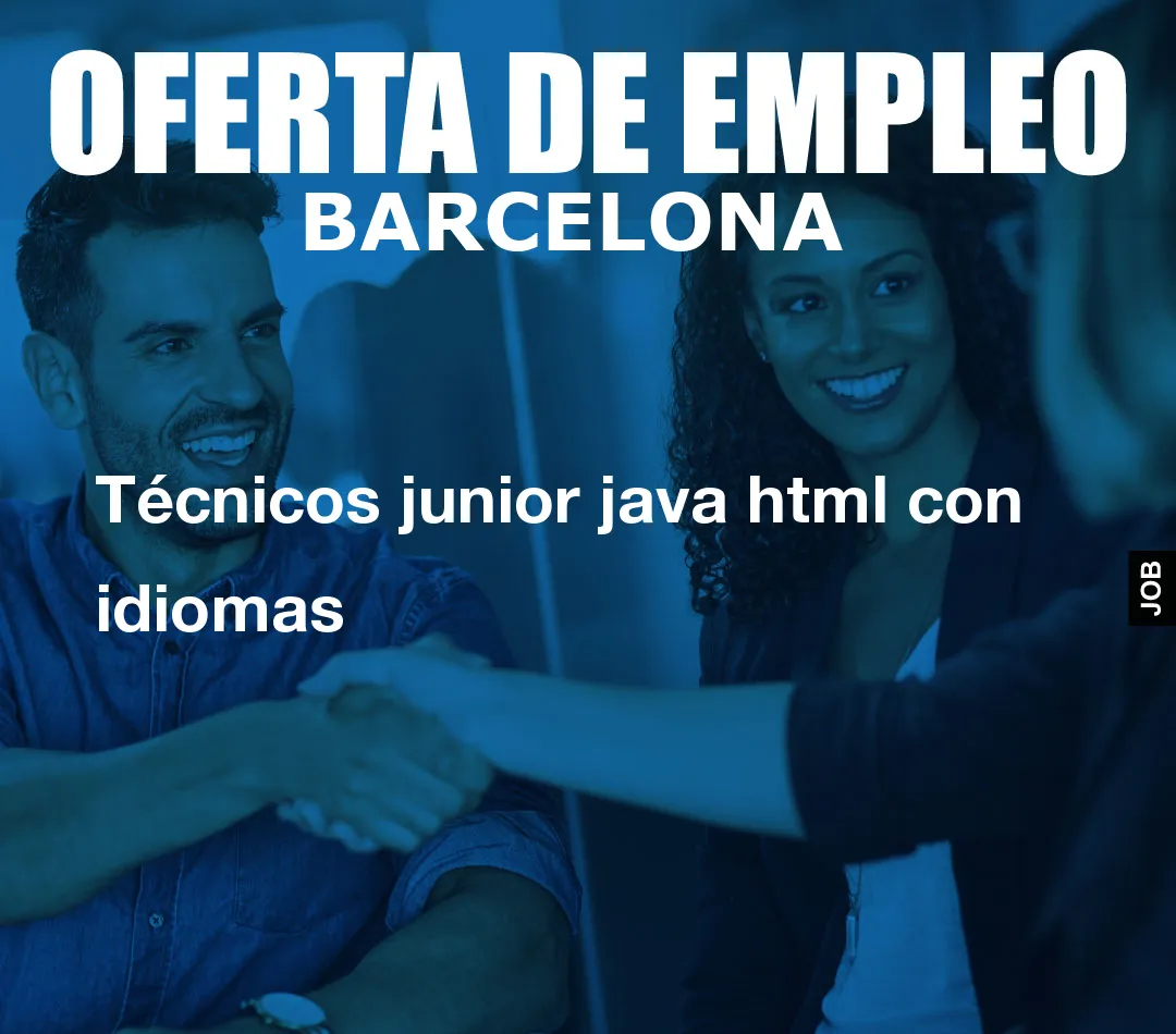 Técnicos junior java html con idiomas Técnicos junior java html con idiomas