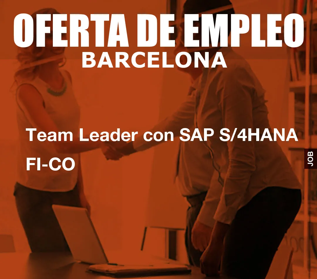 Team Leader con SAP S/4HANA FI-CO Team Leader con SAP S/4HANA FI-CO
