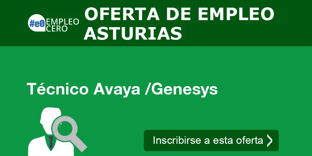 Técnico Avaya /Genesys
