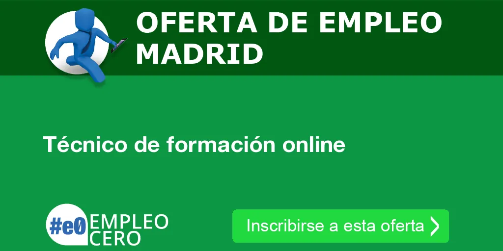 Técnico de formación online