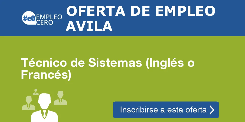 Técnico de Sistemas (Inglés o Francés) Técnico de Sistemas (Inglés o Francés)