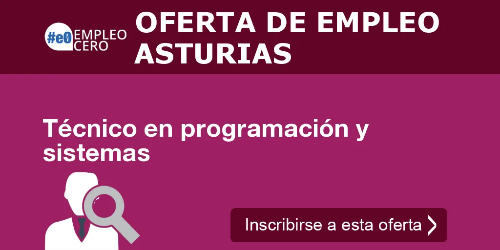 Técnico en programación y sistemas