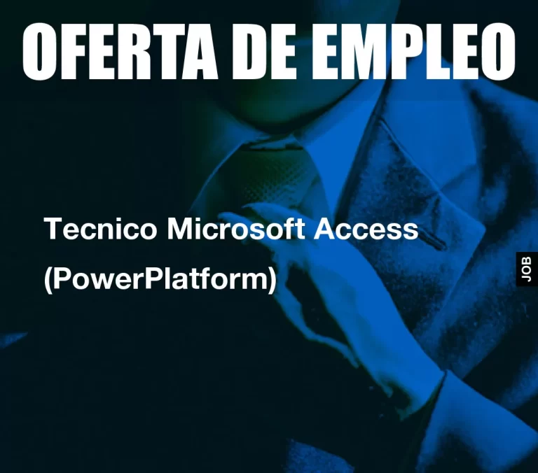 Tecnico Microsoft Access (PowerPlatform)