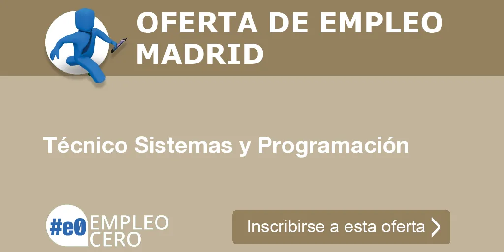 Técnico Sistemas y Programación Técnico Sistemas y Programación