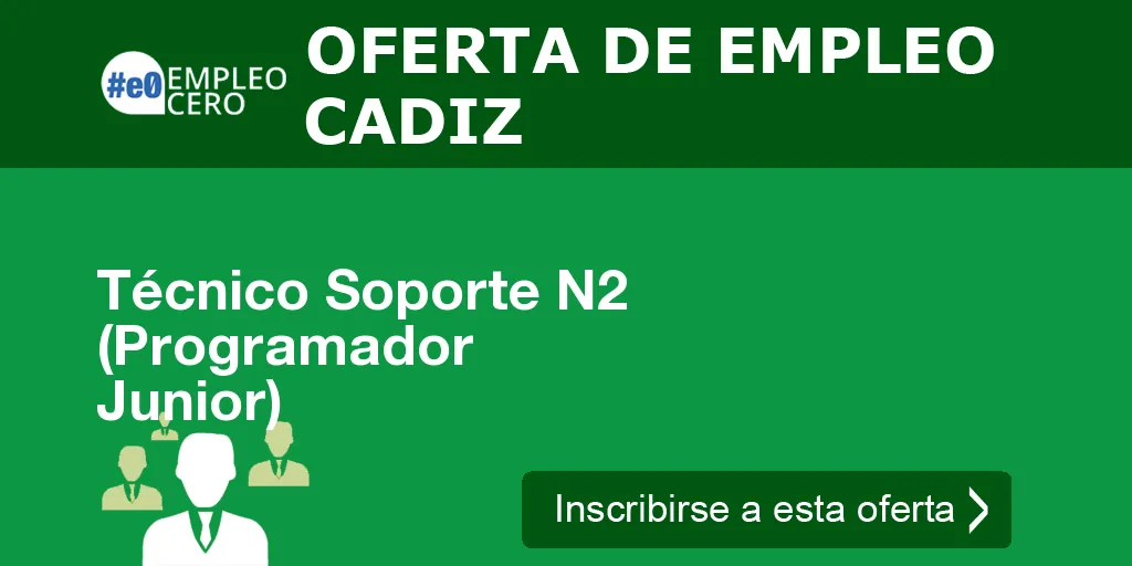Técnico Soporte N2 (Programador Junior) Técnico Soporte N2 (Programador Junior)