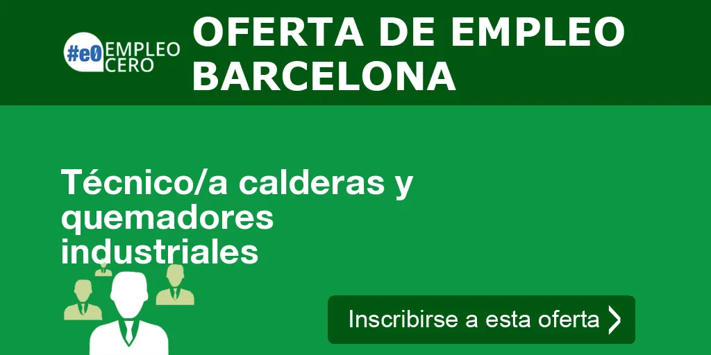 Técnico/a calderas y quemadores  industriales