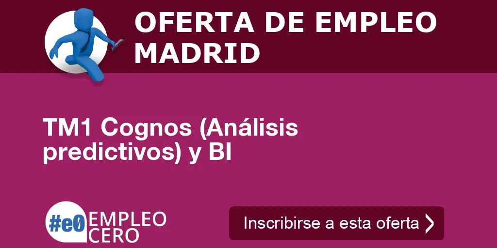 TM1 Cognos (Análisis predictivos) y BI TM1 Cognos (Análisis predictivos) y BI