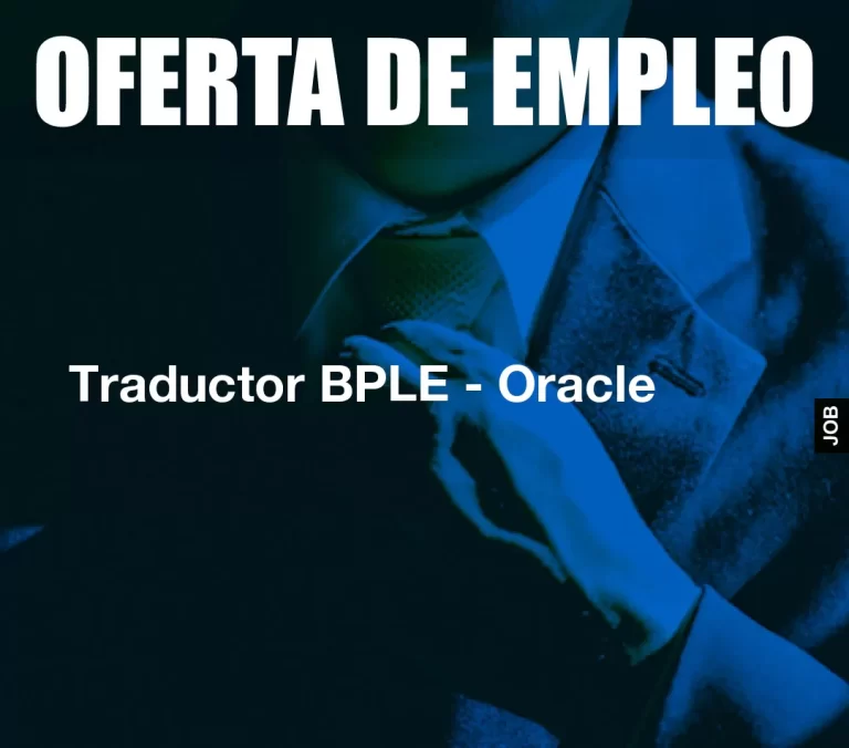 Traductor BPLE – Oracle