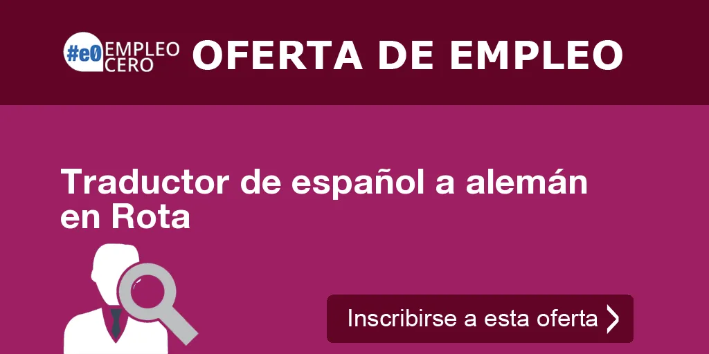 Traductor de español a alemán en Rota Traductor de español a alemán en Rota
