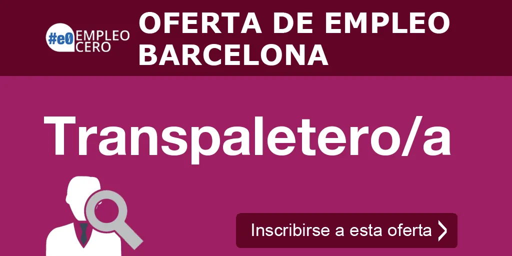 Transpaletero/a Transpaletero/a
