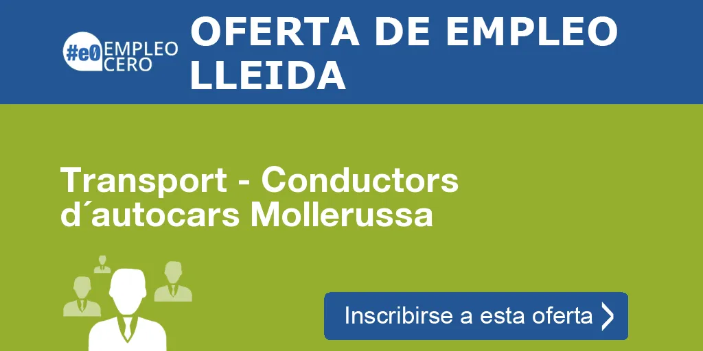 Transport - Conductors d´autocars Mollerussa Transport - Conductors d´autocars Mollerussa