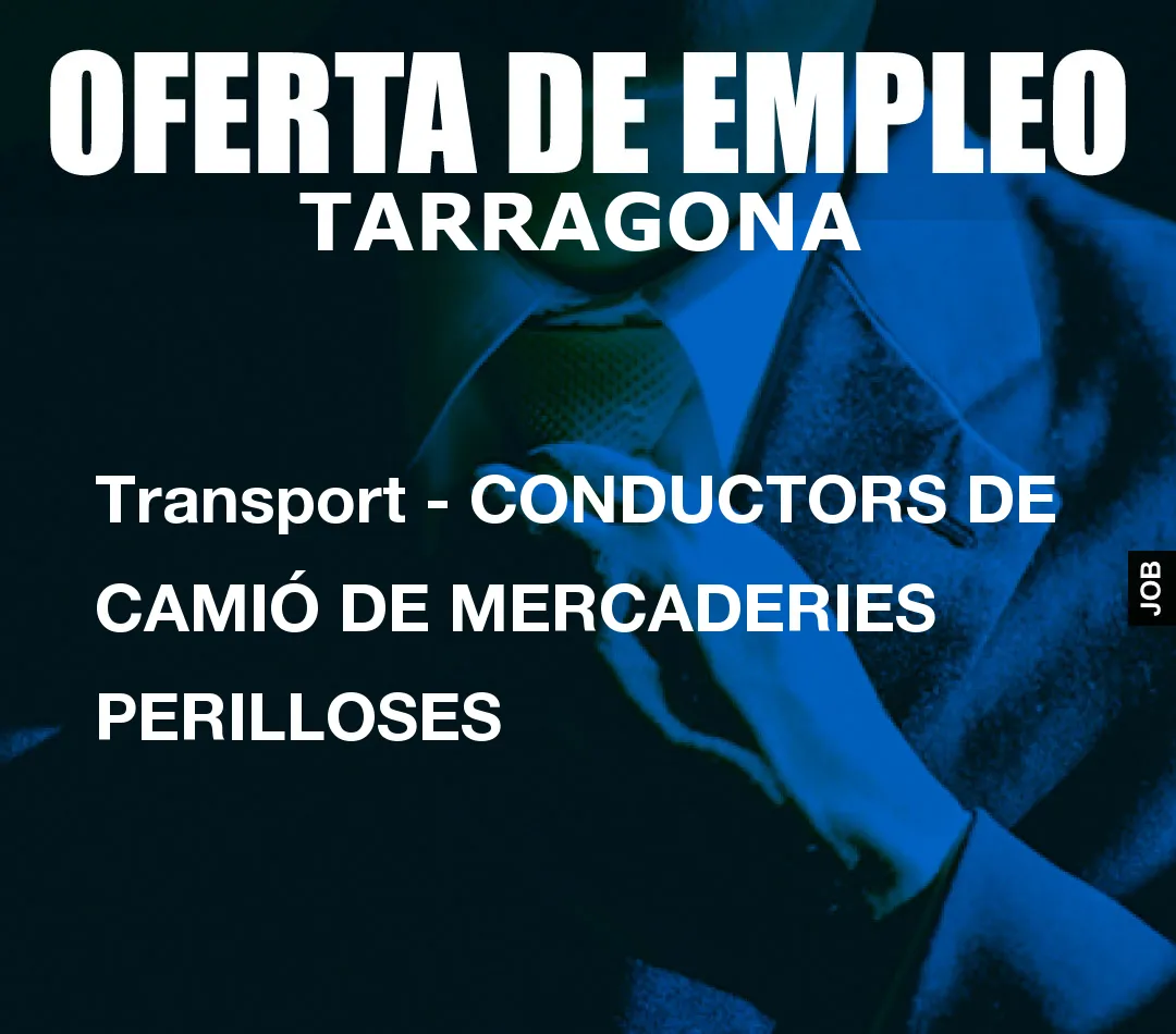 Transport – CONDUCTORS DE CAMI