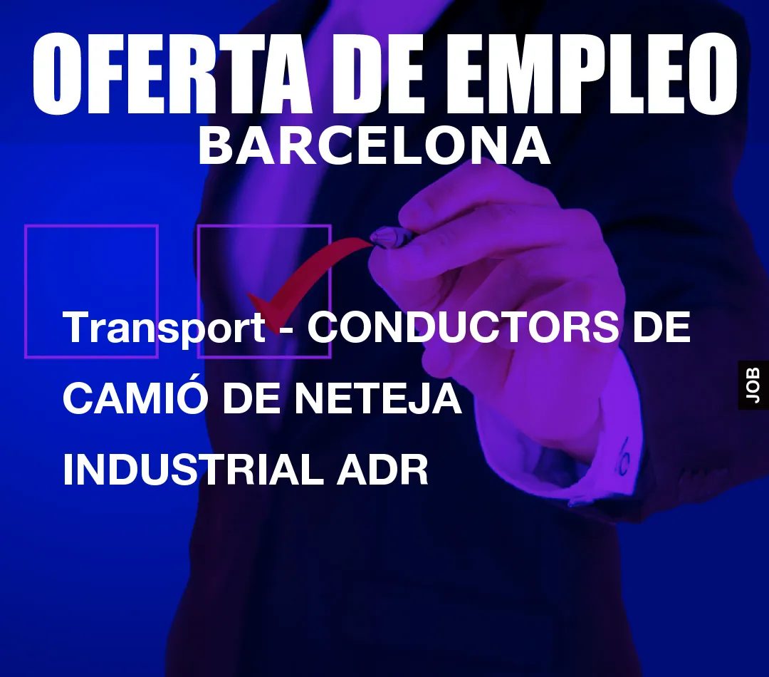 Transport – CONDUCTORS DE CAMI
