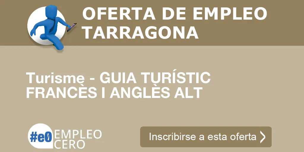 Turisme - GUIA TURÍSTIC FRANCÈS I ANGLÈS ALT Turisme - GUIA TURÍSTIC FRANCÈS I ANGLÈS ALT