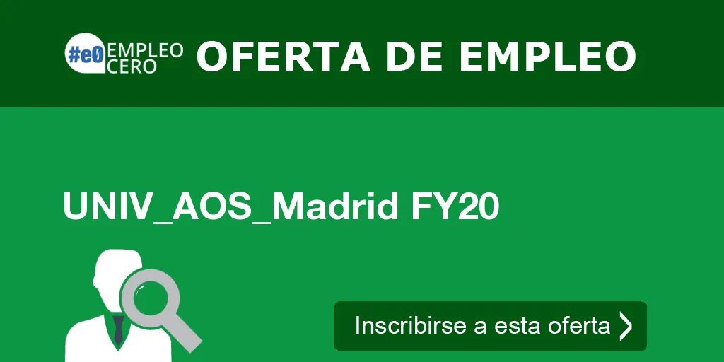 UNIV_AOS_Madrid FY20 UNIV_AOS_Madrid FY20