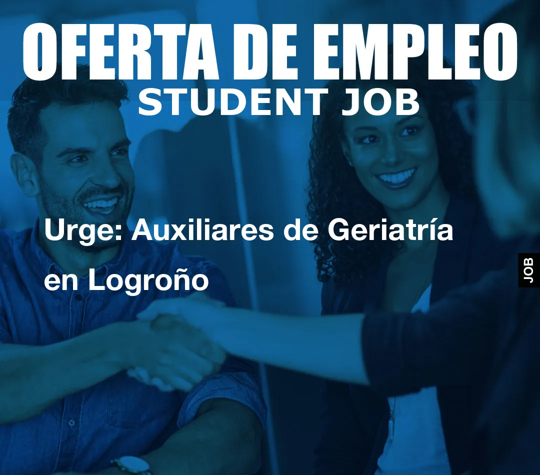 Urge: Auxiliares de Geriatr
