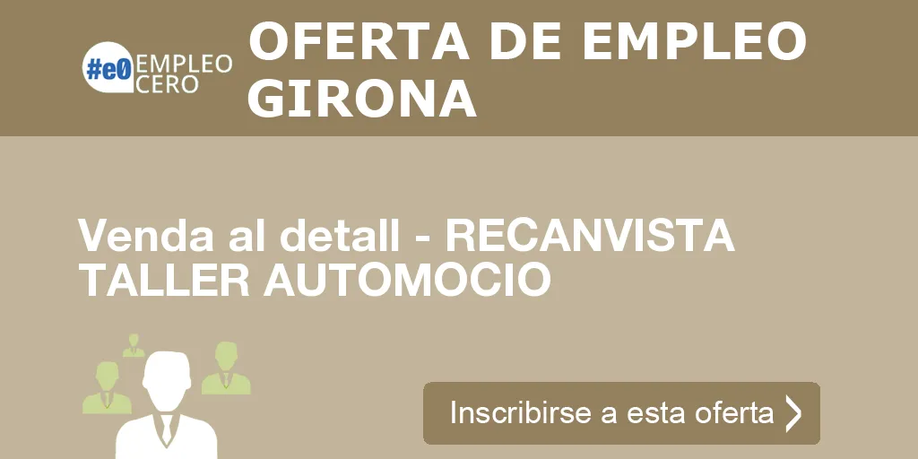 Venda al detall - RECANVISTA TALLER AUTOMOCIO Venda al detall - RECANVISTA TALLER AUTOMOCIO