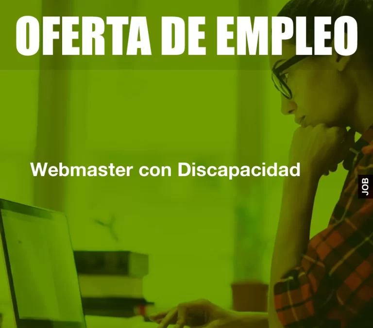 Webmaster con Discapacidad